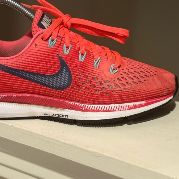 Nike Air Zoom Pegasus 34 Running Shoes Hot Punch Women's Sz 6.5 - Picture 3 of 10
